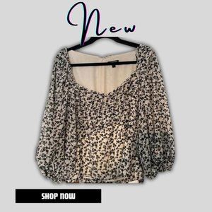 Express Balloon Sleeve Top